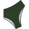 imageSOLY HUX Bikini Sets for Women Ruched Underwire Swimsuit Two Piece Bathing SuitsSolid Army Green