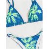imageSOLY HUX Womens Bathing Suit Tropical Print Triangle Bikini Sets Two Piece SwimsuitBlue Tropical