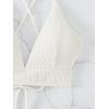 imageSOLY HUX Womens Criss Cross Back Bathing Suits Top Push Up Bikini Swimsuit Tops OnlySolid White