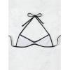 imageSOLY HUX Womens Halter Neck Bikini Top Sleeveless Tie Back Swim Tops Cheeky BeachwearPure Black