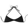 imageSOLY HUX Womens Halter Neck Bikini Top Sleeveless Tie Back Swim Tops Cheeky BeachwearPure Black
