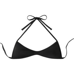 imageSOLY HUX Womens Halter Neck Bikini Top Sleeveless Tie Back Swim Tops Cheeky BeachwearPure Black