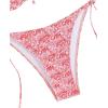 imageSOLY HUX Bikini Sets for Women Allover Print Halter Tie Side Bathing Suits Two Piece SwimsuitMulticoloured Print