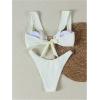 imageSOLY HUX Womens Bikini Set High Cut Bathing Suits 2 Piece Summer Cheeky SwimsuitsPure Beige