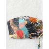 imageSOLY HUX Womens Boho Bandeau Bikini Top Only Hollow Out String Swim Tops Swimsuit Summer BeachwearMulti Printed