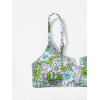 imageSOLY HUX Womens Floral Print Spaghetti Strap Bikini Sets Ribbed V Bathing Suit 2 Piece SwimsuitGreen Floral Print