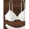 imageSOLY HUX Womens Two Piece Swimsuit Bathing Suits Solid Underwire Bikini SetsSolid White