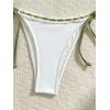 imageSOLY HUX Womens Bathing Suit Underwire Tie Side Bikini Sets Two Piece SwimsuitPlain White