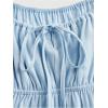 imageSOLY HUX Womens Cute Y2k Ruffle Tie Camisole Top Spaghetti Strap Vest Sleeveless Flowy ShirtsPlain Blue