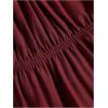 imageSOLY HUX Womens Cute Y2k Ruffle Tie Camisole Top Spaghetti Strap Vest Sleeveless Flowy ShirtsPlain Burgundy