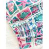 imageSOLY HUX Womens Summer Bandeau Tube Tops Boho Printed Strapless Fitted Crop Vest ShirtsMulti Printed