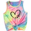 imageSOLY HUX Girls Summer Tank Tops Tie Dye Graphic Print Sleeveless Tshirt Holiday Vacation VestMulti Graphic