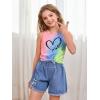 imageSOLY HUX Girls Summer Tank Tops Tie Dye Graphic Print Sleeveless Tshirt Holiday Vacation VestMulti Graphic