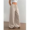 imageSOLY HUX Womens Drawstring Waist Straight Leg Sweatpants Casual Baggy Lounge PantsSolid Apricot