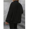 imageSOLY HUX Womens Maternity Winter Coat Fleece Zip Up Maternity Jackets for Pregnant Women Coat Extender for PregnancyPure Black