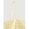 imageSOLY HUX Womens Spaghetti Strap Ruffle Hem Peplum Cami Top Jacquard CamisoleSolid Yellow
