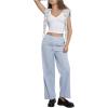 imageSOLY HUX Womens Striped Baggy Pants Straight Leg Trousers Casual Low Waist Pants Fall Y2k OutfitsBlue and White