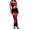 Black Red Floral
