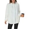 imageSOLY HUX Womens Maternity Winter Coat Fleece Zip Up Maternity Jackets for Pregnant Women Coat Extender for PregnancyPure White