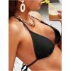 imageSOLY HUX Womens Halter Triangle Bikini Top Tie Back Bathing Suit Top Sexy Swimwear for WomenA Solid Black