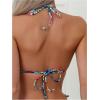 imageSOLY HUX Womens Halter Triangle Bikini Top Tie Back Bathing Suit Top Sexy Swimwear for WomenBlue Paisley