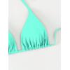 imageSOLY HUX Womens Halter Triangle Bikini Top Tie Back Bathing Suit Top Sexy Swimwear for WomenPlain Mint Green