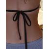 imageSOLY HUX Womens Halter Triangle Bikini Top Tie Back Bathing Suit Top Sexy Swimwear for WomenPlain Solid Black