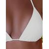 imageSOLY HUX Womens Halter Triangle Bikini Top Tie Back Bathing Suit Top Sexy Swimwear for WomenPlain White