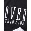 imageSOLY HUX Toddler Girls 2 Piece Outfits Letter Print Short Sleeve Tee and Pleated Skirt SetBlack and White Letter