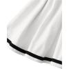 imageSOLY HUX Toddler Girls 2 Piece Outfits Letter Print Short Sleeve Tee and Pleated Skirt SetWhite Letter