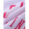 imageSOLY HUX Toddler Girls 2 Piece Outfits Letter Print Short Sleeve Tee and Pleated Skirt SetWhite and Pink