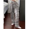 imageSOLY HUX Womens Plaid Pajama Pants Drawstring Sleep Pants Lounge Pajama Bottoms with PocketsGrey Plaid