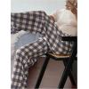 imageSOLY HUX Womens Plaid Pajama Pants Drawstring Sleep Pants Lounge Pajama Bottoms with PocketsGrey Plaid