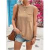 imageSOLY HUX Womens Summer Backless Tank Tops Crew Neck Sleeveless Casual Tshirts VestPlain Khaki
