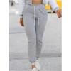 imageSOLY HUX Womens Sweatpants Casual High Waisted Drawstring Jogger Pants with PocketsSolid Grey