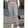 imageSOLY HUX Womens Sweatpants Casual High Waisted Drawstring Jogger Pants with PocketsSolid Grey