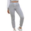 imageSOLY HUX Womens Sweatpants Casual High Waisted Drawstring Jogger Pants with PocketsSolid Grey
