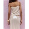 imageSOLY HUX Womens Glitter Sequin Cami Tops Spaghetti Strap Camisole Sleeveless Party Clubwear TopSolid Apricot
