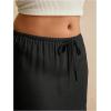 imageSOLY HUX Womens Summer Maxi Skirt Drawstring Low Waist A Line Casual SkirtsPlain Black