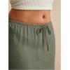 imageSOLY HUX Womens Summer Maxi Skirt Drawstring Low Waist A Line Casual SkirtsPure Army Green
