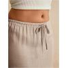 imageSOLY HUX Womens Summer Maxi Skirt Drawstring Low Waist A Line Casual SkirtsPure Khaki