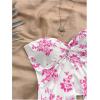 imageSOLY HUX Womens Floral Print Twist Split Tube Crop Top Strapless Sleeveless Asymmetrical Hem Vacation TopsPink Floral