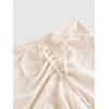 imageSOLY HUX Womens Plus Size Ruched Layered Ruffle Drawstring Skirt High Waisted Asymmetrical Hem Midi SkirtsPlain Apricot