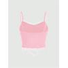 imageSOLY HUX Womens Y2k Lace Trim Cami Crop Top Sun Moon Print Casual TopsLight Pink Figure