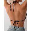 imageSOLY HUX Bikini Tops for Women Halter String Bikini Bathing Suit Tops Sexy Brazilian Swimsuit Top SwimwearSolid Black
