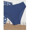 imageSOLY HUX Girls Swimsuits Twist Front Bikini Set with Floral Beach Skirts Summer Bathing SuitsBlue Floral
