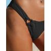 imageSOLY HUX Womens Bathing Suit Ring Linked Halter Bikini Sets Two Piece SwimsuitSolid Black