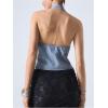 imageSOLY HUX Womens Denim Vest Deep V Neck Wrap Tie Side Halter Tops Party Summer OutfitsLight Blue
