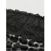 imageSOLY HUX Womens Leopard Print Tube Top Y2k Lace Trim Strapless Tight Fitted Crop Bandeau VestDark Grey