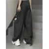 imageSOLY HUX Womens Letter Print Graphic Sweatpants Drawstring Elastic Waist Loose Long PantsDark Grey Letter